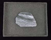 calcite and serpentinite - 32x25cm